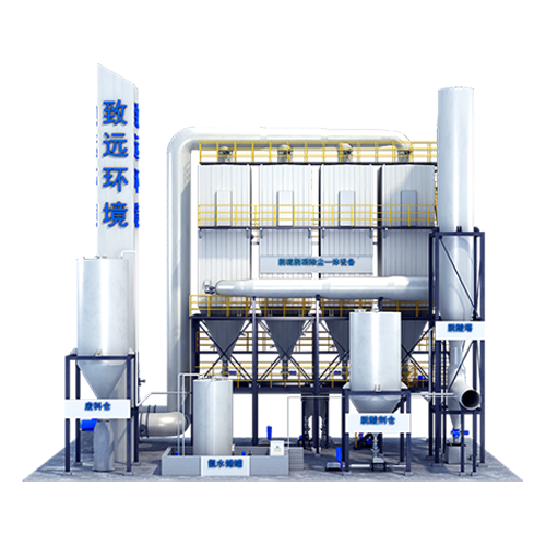 Dry desulphurization, denitrification and dust removal integrated equipment